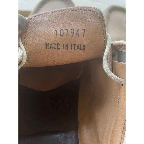 WRIGHT WALKER Vibram Men’s Beige/Tan Suede Lace Up Shoes Size 12A Moc Toe EUC - Picture 9 of 9